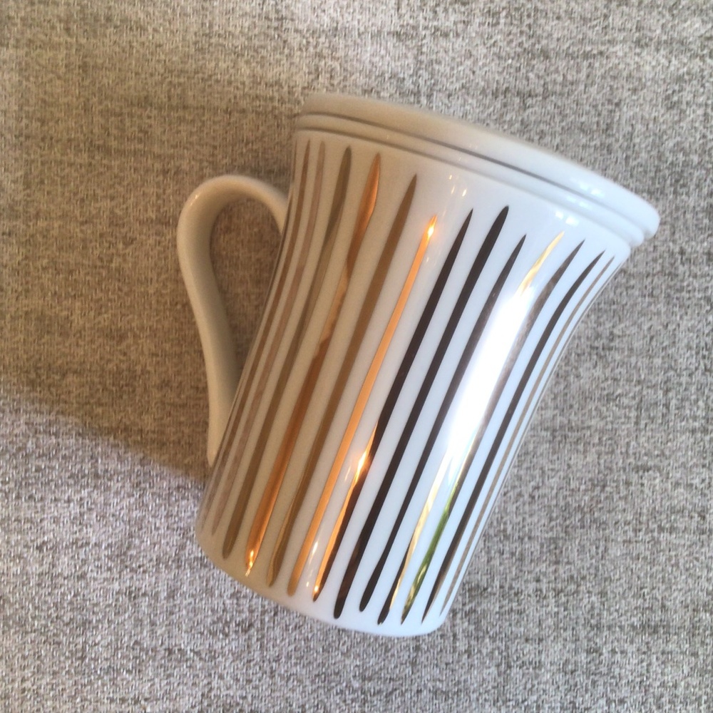 Teavana Fine Porcelain Cup with cover and infuser